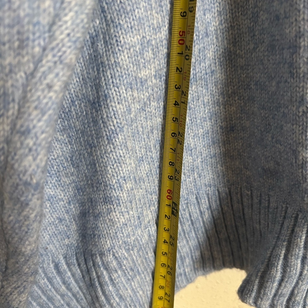 Ella Moss Blue V-Neck Relaxed Sweater - Picture 3 of 10